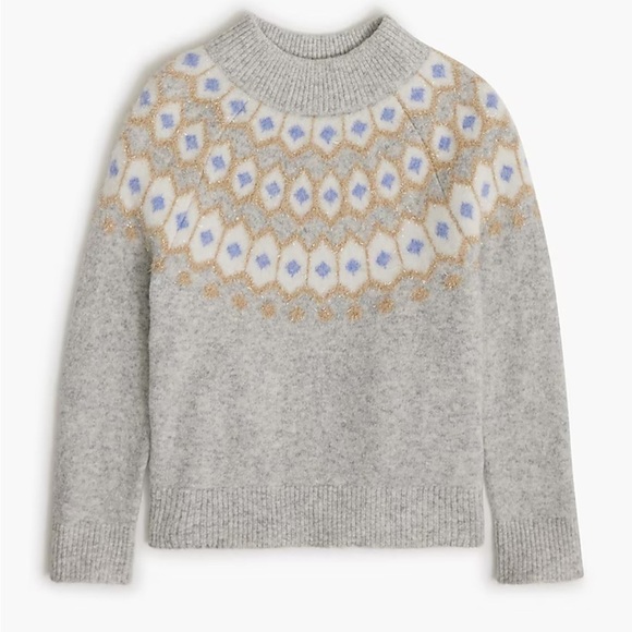 J crew Girls' Fair Isle sweater in extra-soft yarn - Picture 1 of 2